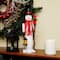18" Glittered Wooden Snowman & Bird Nutcracker